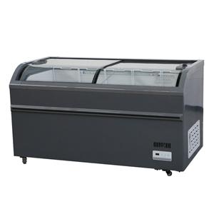 DG-1500 480L Supermarket Commercial Large Capacity Display Sliding Glass Door Chest Island Freezer