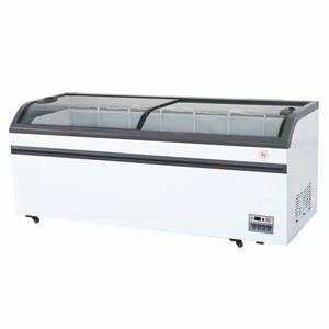DG-2000 680L Supermarket Commercial Large Capacity Display Sliding Glass Door Single Arc Island Freezer
