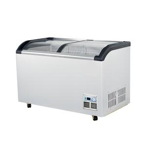 SD-Q450 420L Ice Cream Freezer Curved Glass Door Chest Freezer
