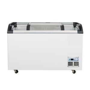 SD-Q650 620L Ice Cream Freezer Curved Glass Door Chest Freezer