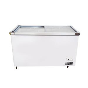 SWD-1207 328L Flat Glass Door Island  Freezer