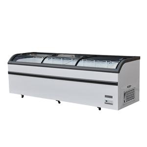 PHIYOND DG-2500 850L Sliding Glass Door Single Arc Island Freezer Display Deep Freezer Refrigeration Equipment