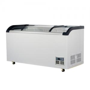 PHIYOND SD-Q750 720L Ice Cream Freezer Curved Glass Door Chest Freezer