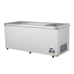 PHIYOND SWD-1608 561L Flat Glass Door Island  Freezer